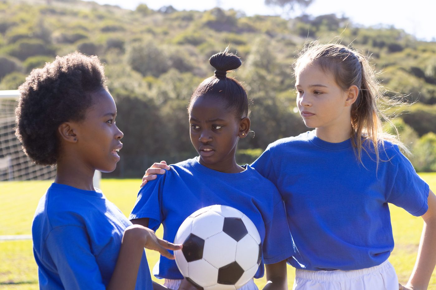 A young athlete during a physical activity